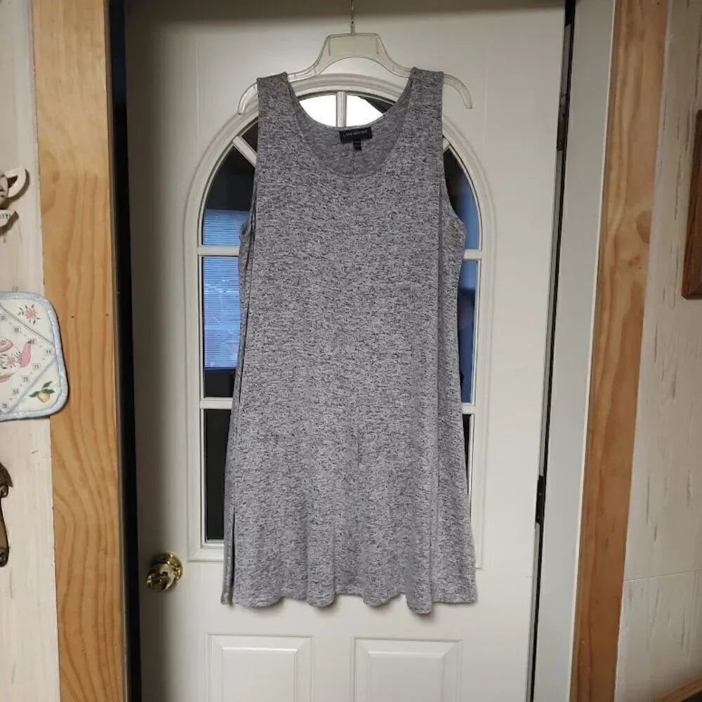 Lane Bryant Gray Sleeveless Knit Dress Size Women's 18/20